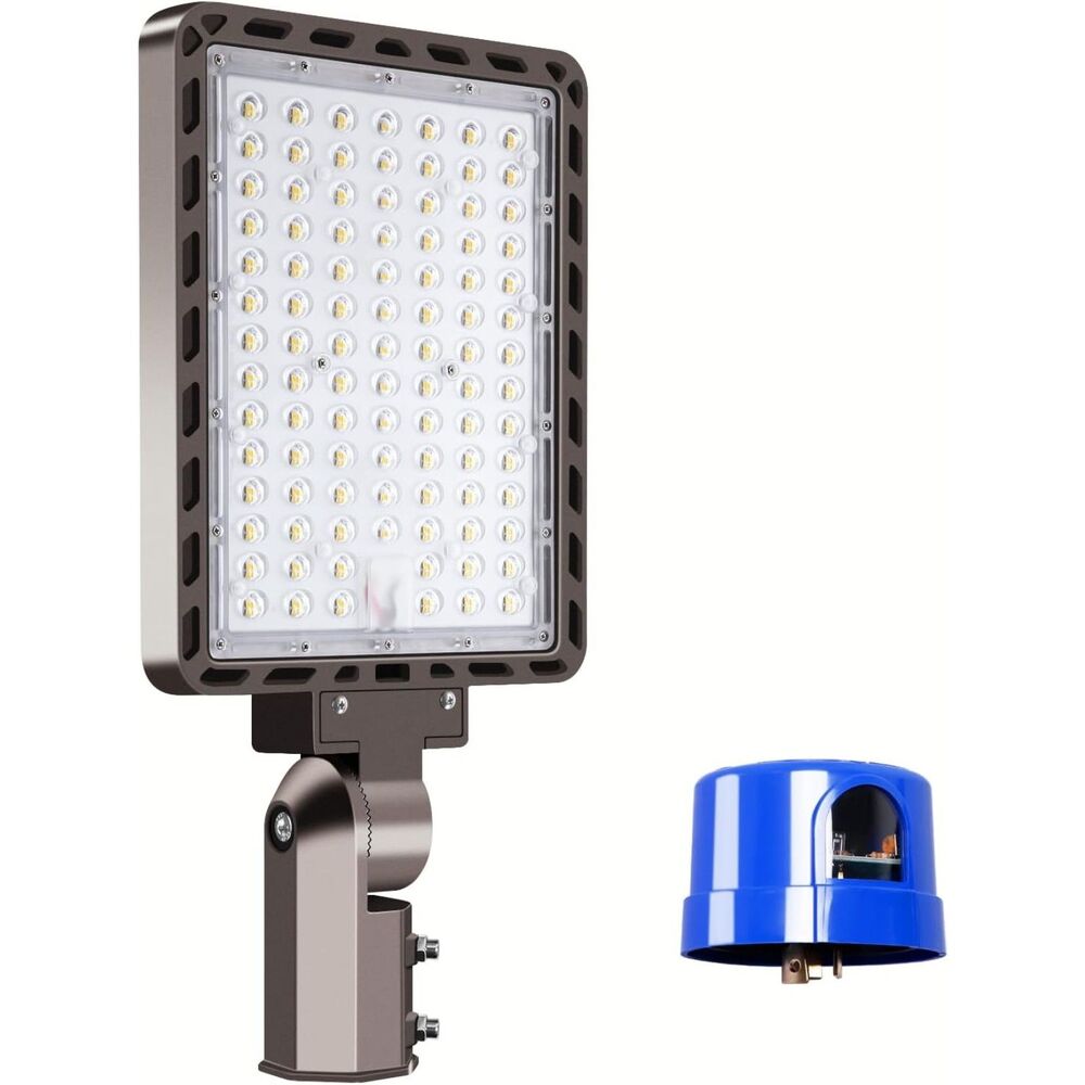 240W LED Parking Lot Light Mount 36000LM Dusk to Dawn 5000K Commercial IP65 NEW